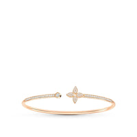 [Bieber Jewelry ]IDYLLE PINK GOLD OPEN BRACELET DIAMOND PAVED