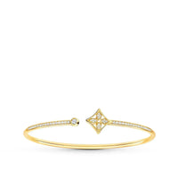 [Bieber Jewelry ]IDYLLE GOLD OPEN BRACELET DIAMOND PAVED