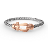 [Bieber Jewelry ]FORCE LARGE HORSESHOE NO DIAMOND BRACELET ROSE GOLD