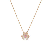 [Bieber Jewelry ]FRIVOLE ROSE GOLD FLOWER DIAMOND NECKLACE