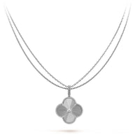 [Bieber Jewelry ]CLOVER 25MM SILVER BIG CLOVER NECKLACE
