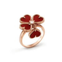 [Bieber Jewelry ]SWEET CLOVER CARNELIAN RING